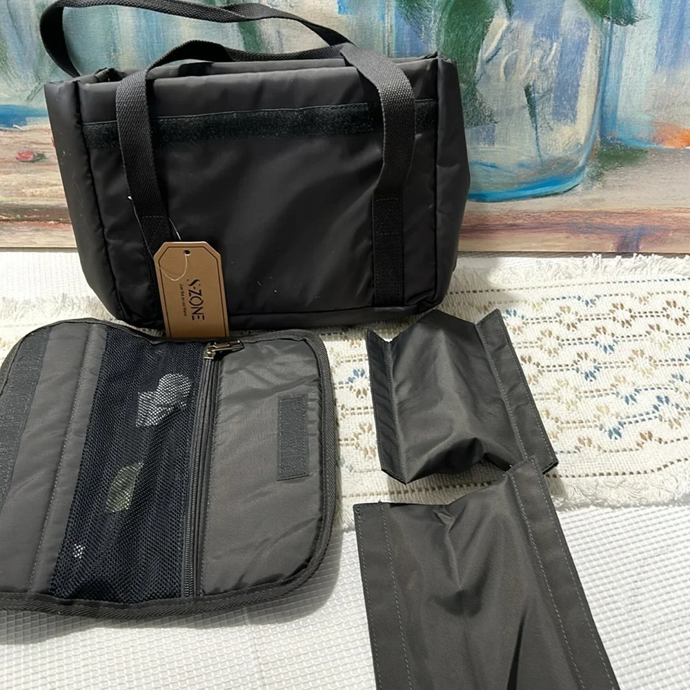 S zone Black Men's Bag for shoes